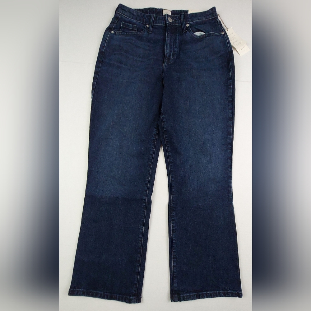 A New Day Jeans Womens 8 29R Blue Denim High Rise Bootcut Stretch NWT $29.99